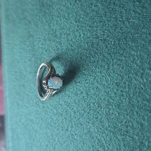 Alwand Vahan (AV) opal and 925 sterling silver and 10k gold ring